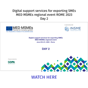 MED MSMEs regional event ROME 2023 Full length video Day2