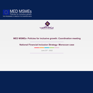 SBAC Coordination and dialogue event june 23 2022 MED MSMEs- Bank Al Maghrib MoroccoIbtisam El Anzaoui