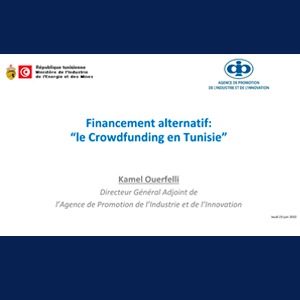 SBAC Coordination and dialogue event june 23 2022 MED MSMEs- Le crowdfunding en Tunisie - Kamel Ouerfelli- APII