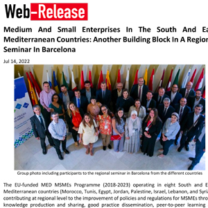 Web Release 14 06 2022 - MED MSMEs 